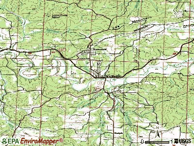 Wrightsville topographic map
