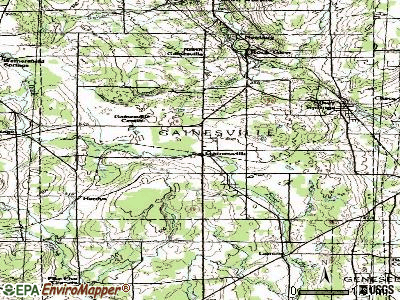 Gainesville topographic map