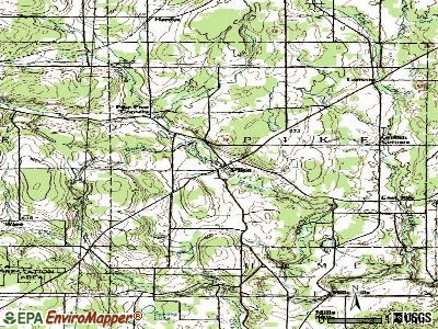 Pike topographic map