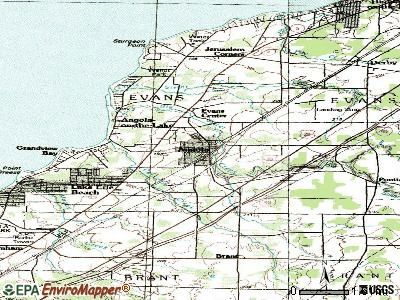 Angola topographic map