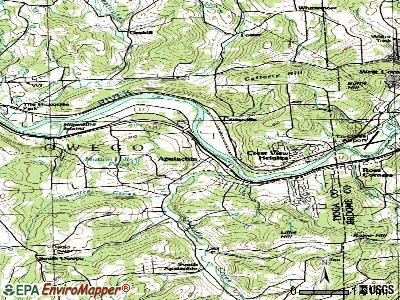 Apalachin topographic map
