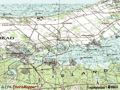 Aquebogue topographic map