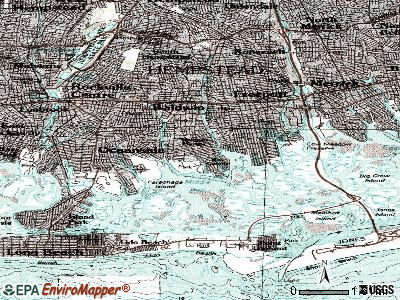 Baldwin Harbor topographic map
