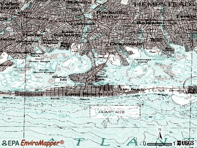 Barnum Island topographic map