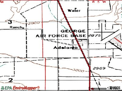 Adelanto topographic map
