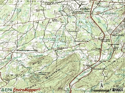 Beaverdam Lake-Salisbury Mills topographic map