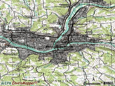 Binghamton topographic map