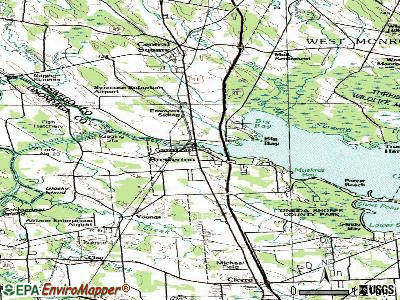 Brewerton topographic map