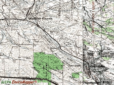 Alamo topographic map