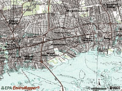 Brightwaters topographic map