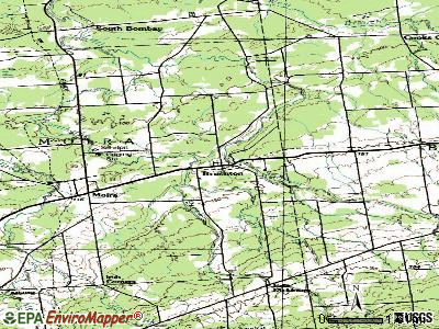 Brushton topographic map