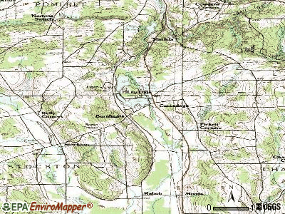 Cassadaga topographic map