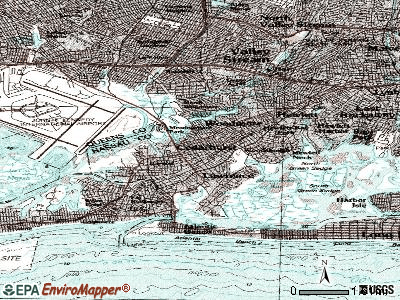 Cedarhurst topographic map