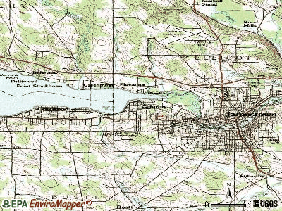Celoron topographic map