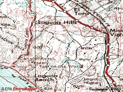 Aliso Viejo topographic map