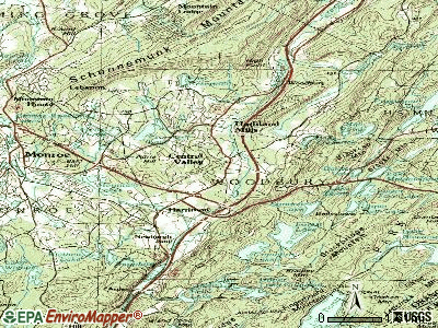 Central Valley topographic map