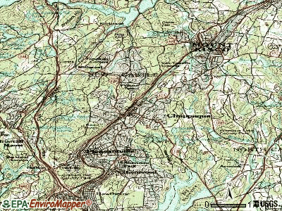 Chappaqua topographic map