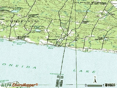Cleveland topographic map