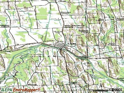 Clyde topographic map