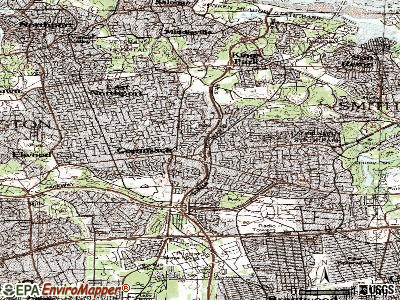 Commack topographic map