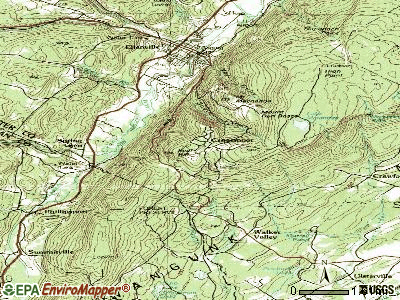 Cragsmoor topographic map