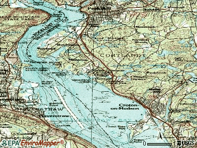 Crugers topographic map