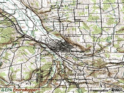 Dansville topographic map
