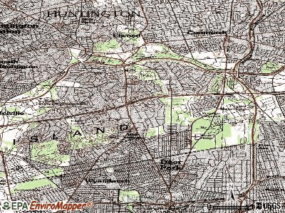 Dix Hills topographic map