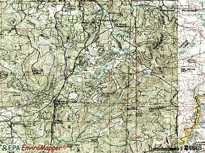 Alta Sierra topographic map