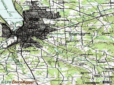 East Ithaca topographic map