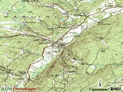Ellenville topographic map