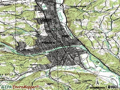 Elmira topographic map