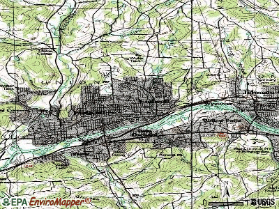 Endwell topographic map