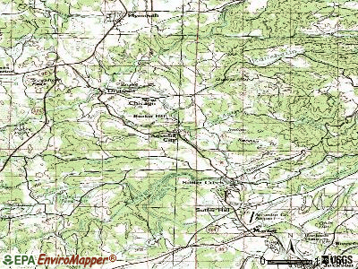 Amador City topographic map