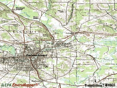 Falconer topographic map