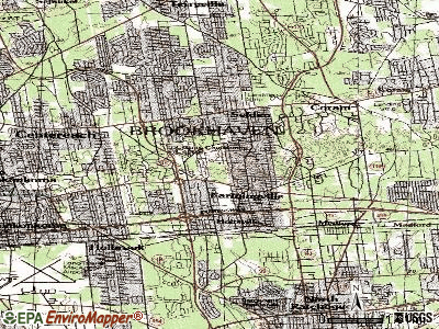 Farmingville topographic map