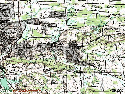 Fayetteville topographic map