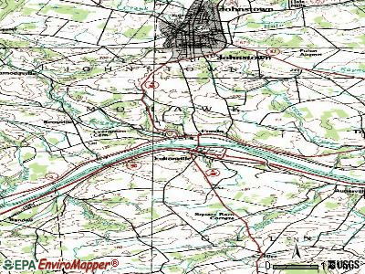Fonda topographic map