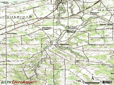 Forestville topographic map