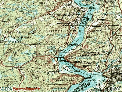 Fort Montgomery topographic map