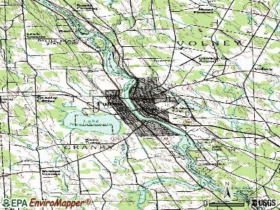Fulton topographic map