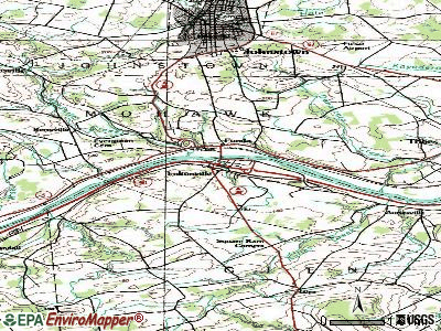 Fultonville topographic map