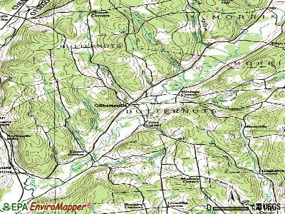 Gilbertsville topographic map