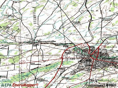 Glen Park topographic map
