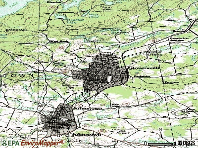Gloversville topographic map