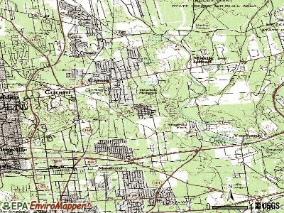 Gordon Heights topographic map