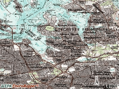 Great Neck Estates topographic map