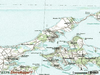 Greenport West topographic map