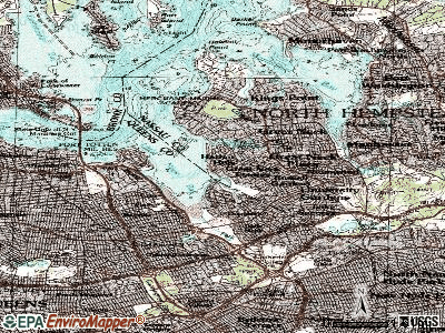 Harbor Hills topographic map