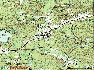 Harrisville topographic map